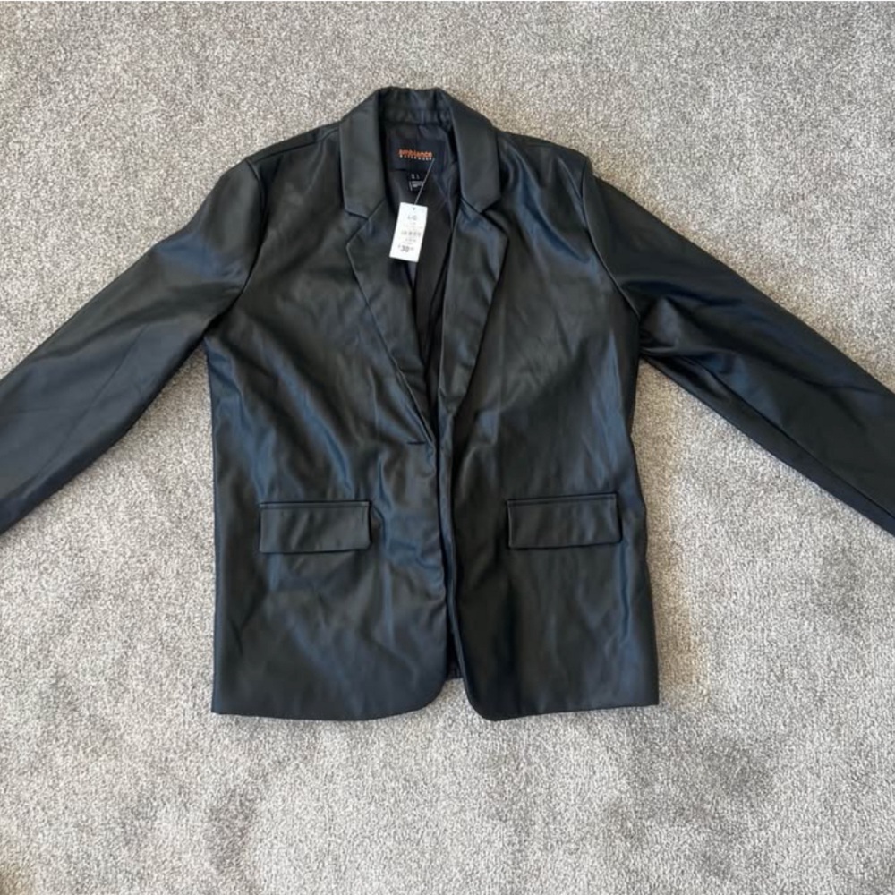 Ambiance Black Faux Leather Pants